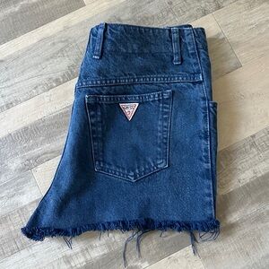 Vintage Guess by Marciano Blue Denim Jean Cutoff Shorts 80s 90s Rare